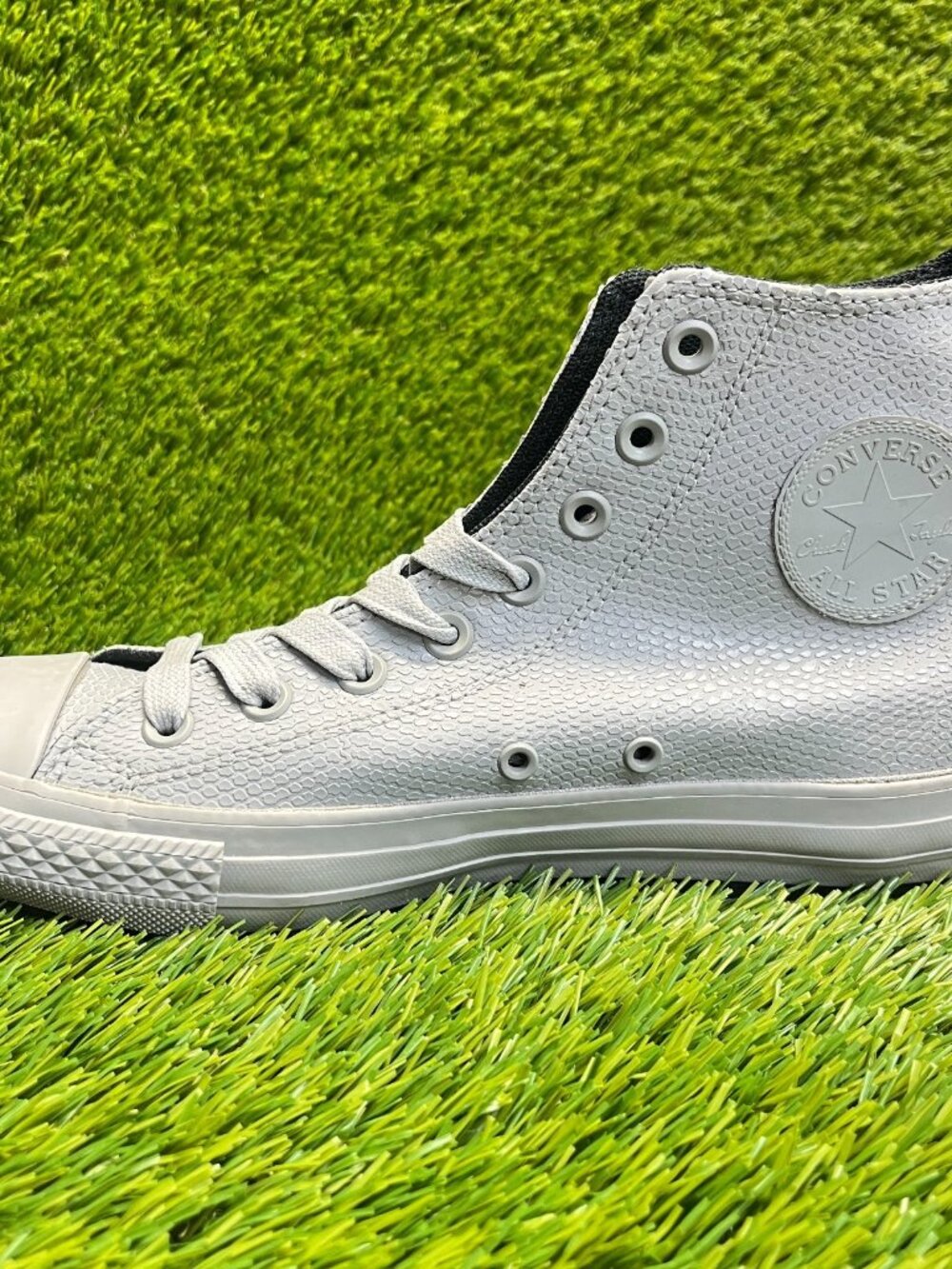 Converse Chuck Taylor All Star Python Mens Size 8 Gray Casual Shoes Sneakers - Picture 2 of 10
